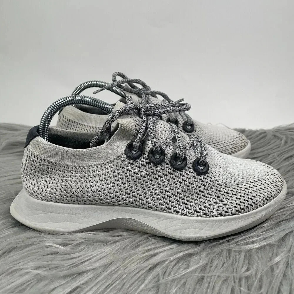 Allbirds Tree Dasher Mens Size 8 Shoes White Gray Running Athletic Sneakers